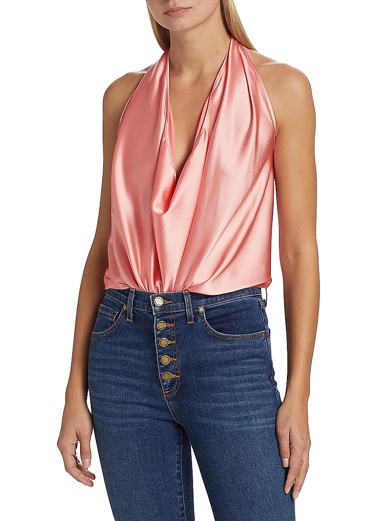 Harriet Convertible Stretch-Silk Top