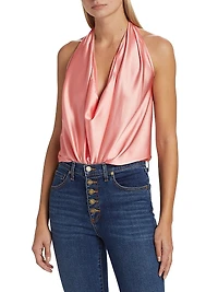 Harriet Convertible Stretch-Silk Top