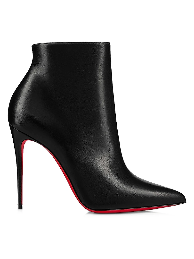 So Kate 100MM Leather Booty Booties