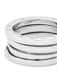 B.zero1 18K White Gold 3-Band Ring