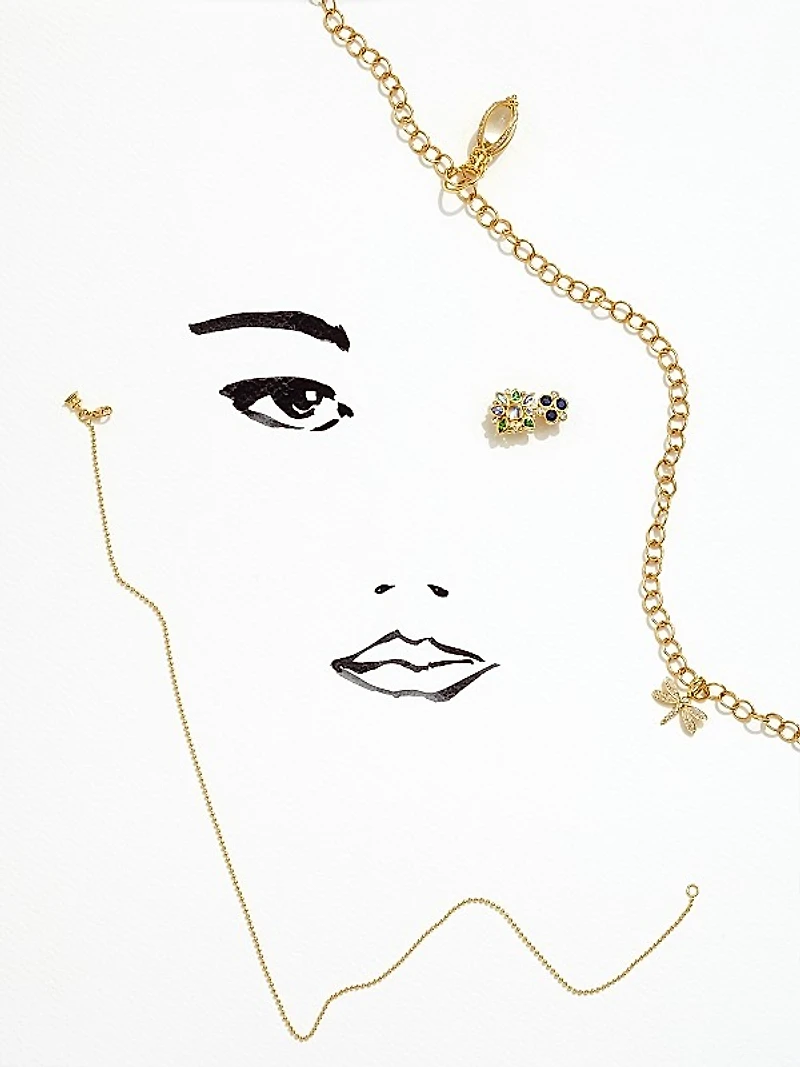 Classic Color Sapphire, Diamond & 18K Yellow Gold Trio Earrings