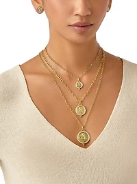 Angel 18K Yellow Gold & Diamond Pendant