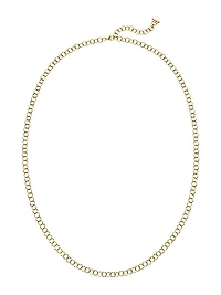 Florence86 18K Yellow Gold Round Link Necklace Chain