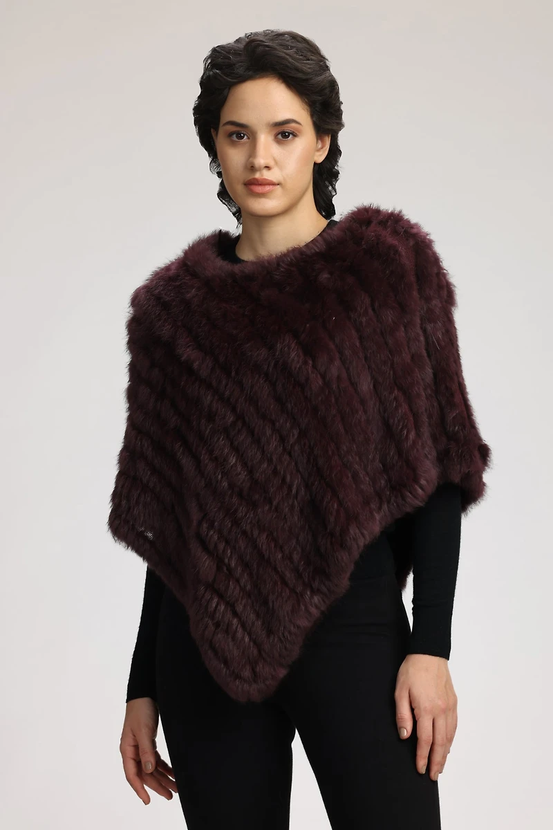 PONCHO EN FOURRURE GEANA