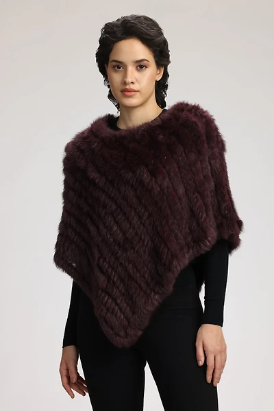 PONCHO EN FOURRURE GEANA
