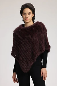 PONCHO EN FOURRURE GEANA