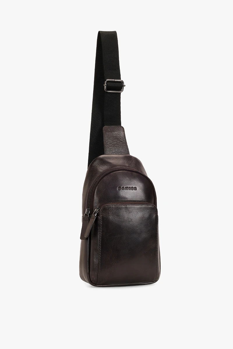SAC À BANDOULIÈRE EN CUIR BOSTON