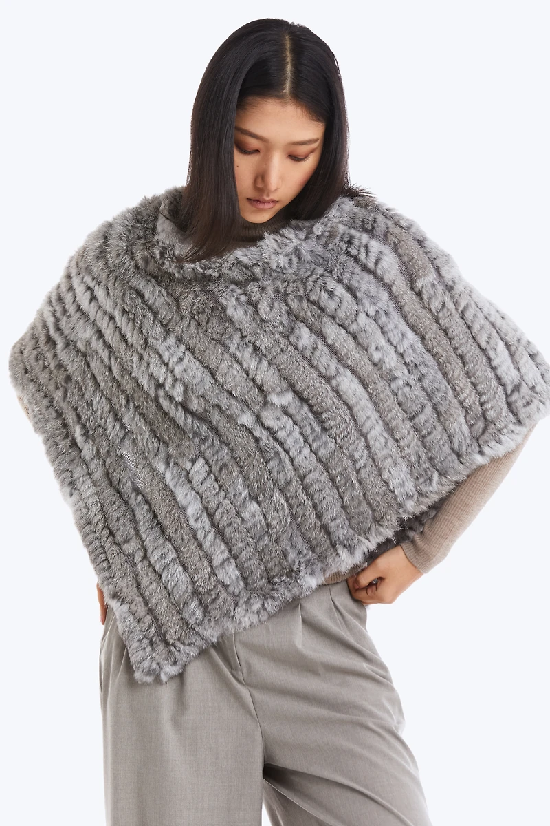 PONCHO FOURRURE GEANA