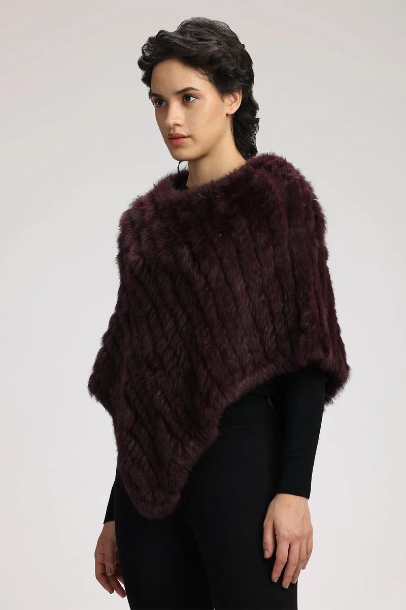 PONCHO EN FOURRURE GEANA