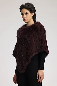 PONCHO EN FOURRURE GEANA
