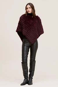 GEANA FUR PONCHO