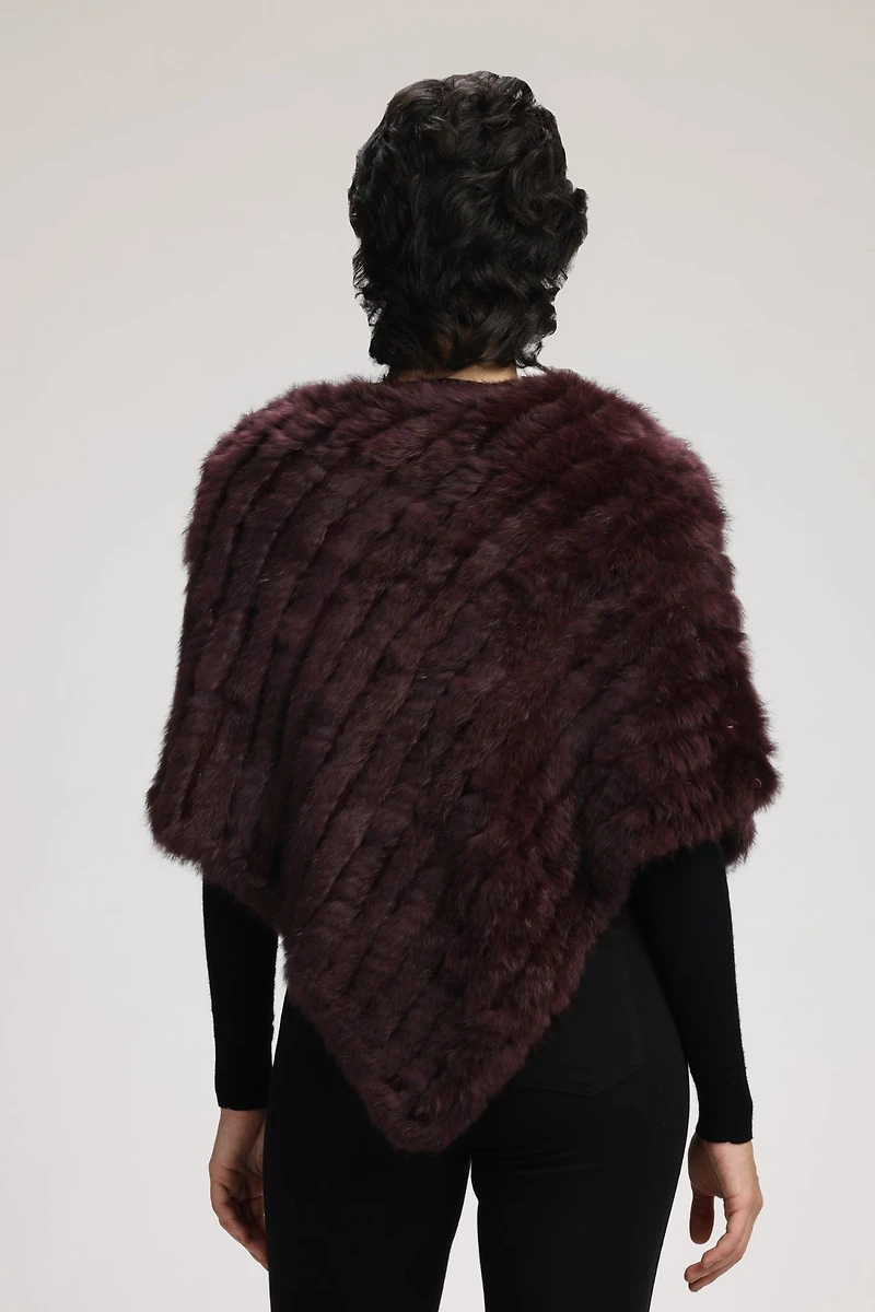 PONCHO EN FOURRURE GEANA