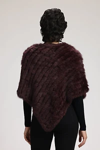 PONCHO EN FOURRURE GEANA