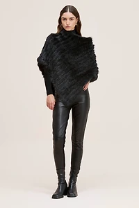 GEANA FUR PONCHO