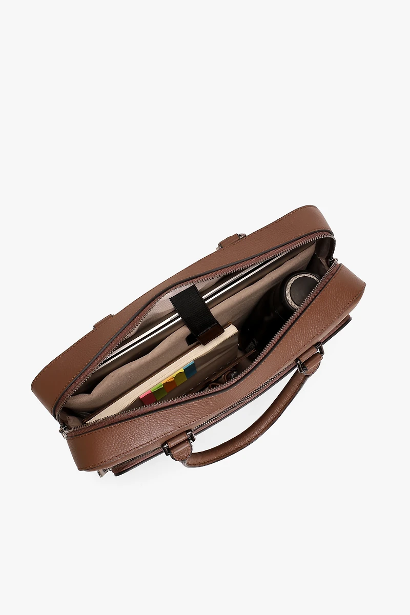 SAC D'ORDINATEUR PORTABLE EN CUIR MONACO