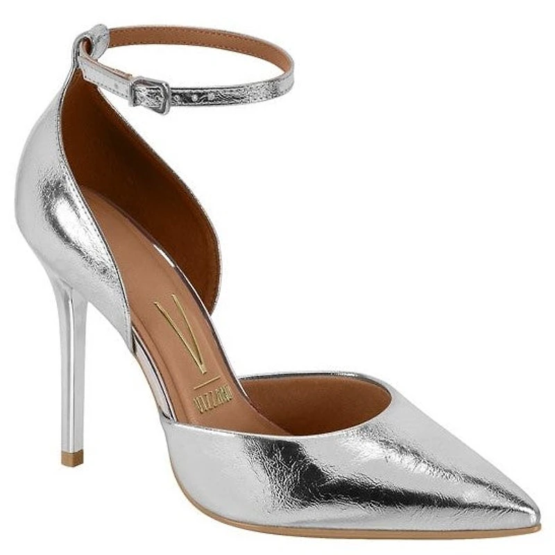 ORISANDRA Silver Metallic Leather