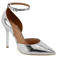 ORISANDRA Silver Metallic Leather
