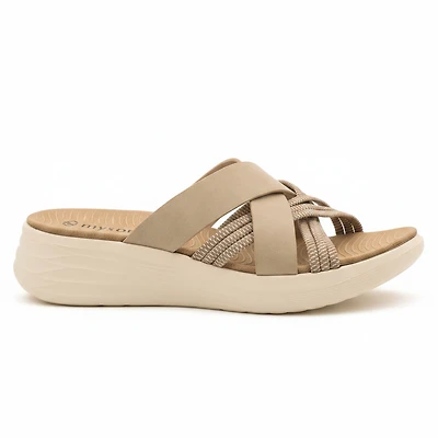 CORABEL Beige Faux Leather