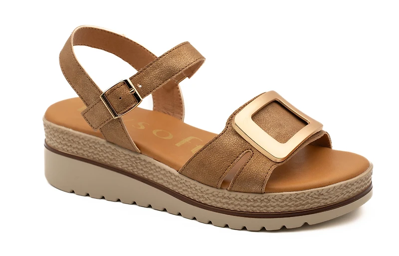 YANAIRA Brown Faux Leather