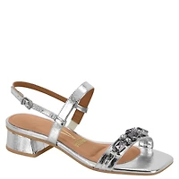 SERENIA Metallic Silver Leather