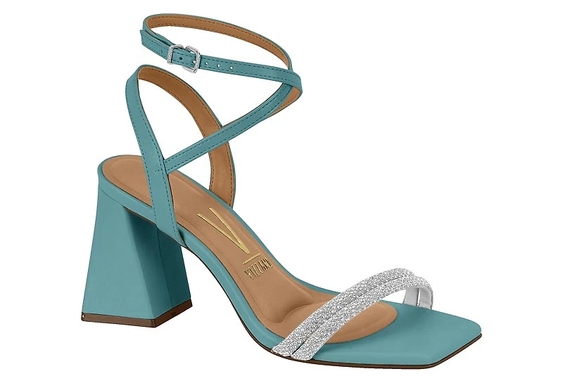 KATHRYN Teal Faux Leather
