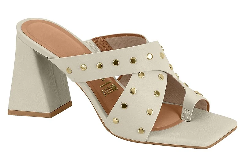 ARALYN Off White Faux Leather