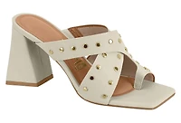 ARALYN Off White Faux Leather