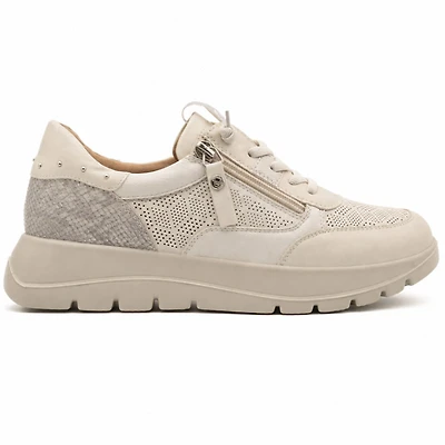 ZAFRIA Beige Faux Leather