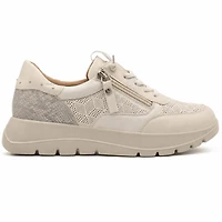 ZAFRIA Beige Faux Leather