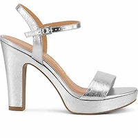 DEVAN Silver Metallic Leather