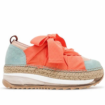 VENUS Orange Linen Suede