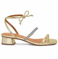YARINA Golden Metallic Leather