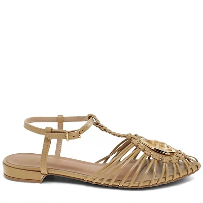 RAVINA Beige leather