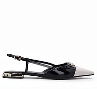 VINA Black & White Patent Leather