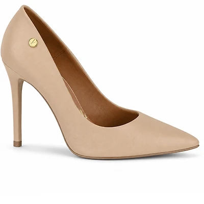 MAY Beige Faux Leather