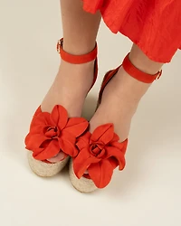 ADALLA Red Suede Leather