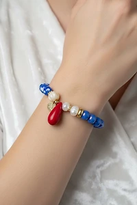 PULSERA CTL TORANSOL, PERLA AGUA DLC, CTL MURANO, GOTA HOWLITE