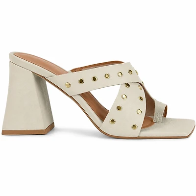 ARALYN Off White Faux Leather