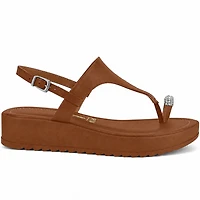 ZAYLIRA BROWN FAUX LEATHER