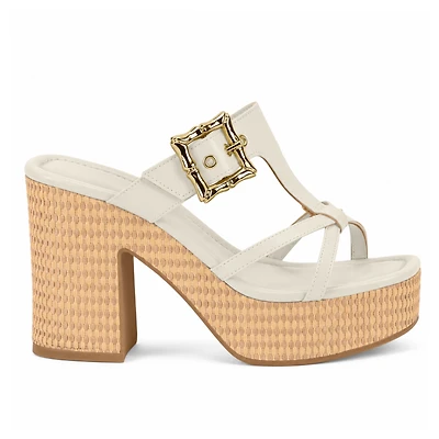 CASIRA OFF WHITE FAUX LEATHER