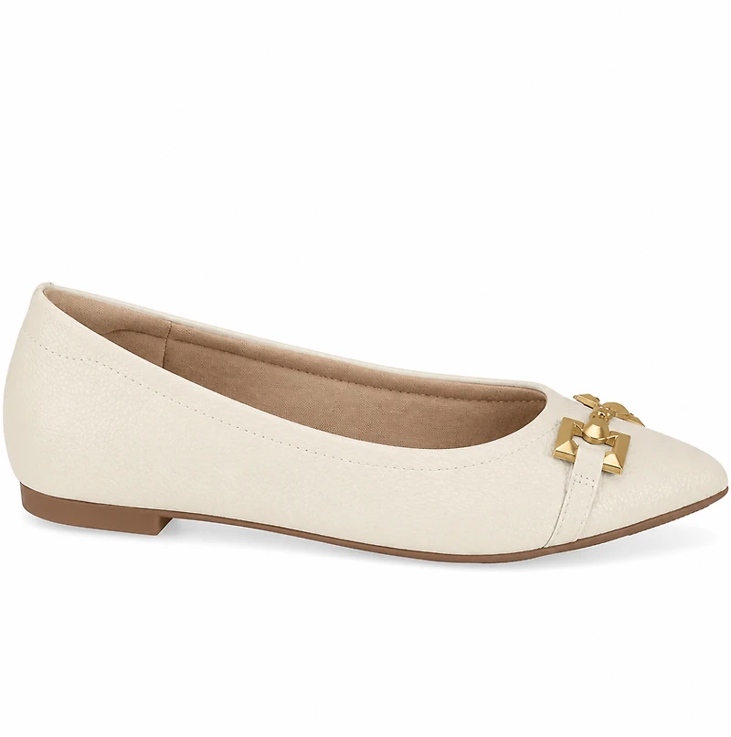 ELALIRA White Faux Leather
