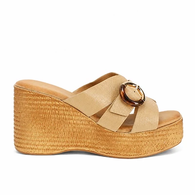 LORY BEIGE FAUX LEATHER