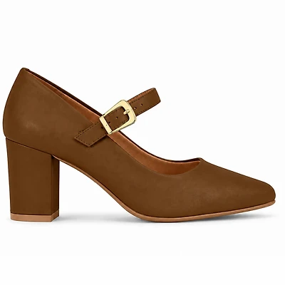 MAELIS Brown Faux Leather