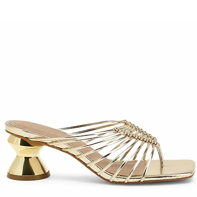 CORALIE gold leather