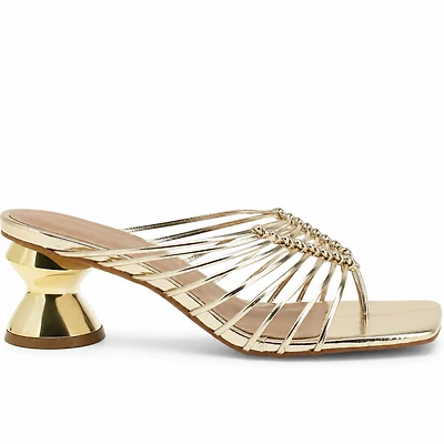 CORALIE gold leather