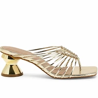 CORALIE gold leather
