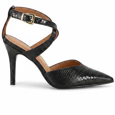 KAIRA Black Faux Leather