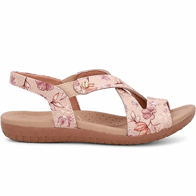 ZARELIS Floral Leather