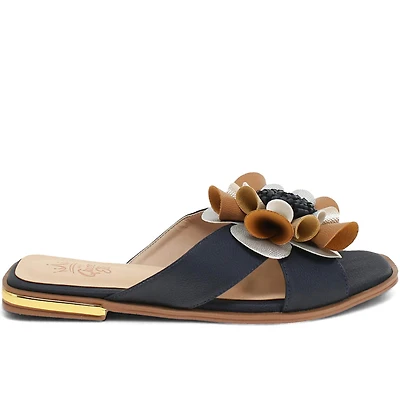 ZAREN NAVY LEATHER