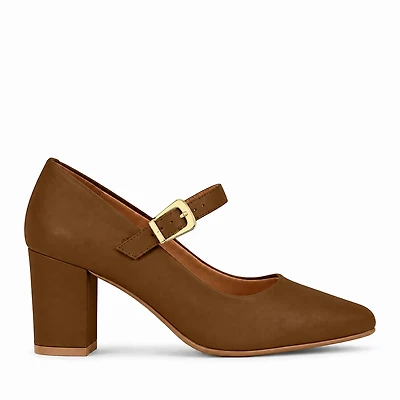 MAELIS Brown Faux Leather